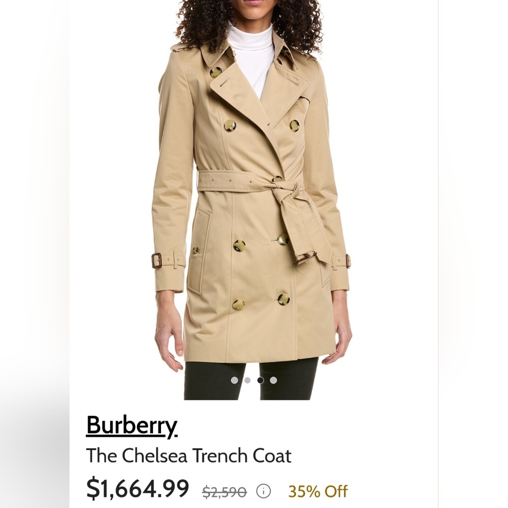BURBERRY trench coat- burberry herita…